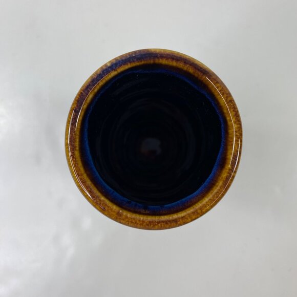 Libbey Ceramic Set 2 Tiki Tall Volcano Drip Bamboo Style Cocktail Tumbler Black - Picture 7 of 13